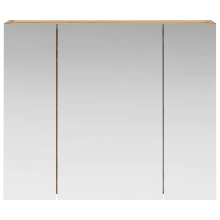 Dulap cu oglindă pentru baie Stejar artizanal 60 x 14,5 x 50 cm - WALTI WALTI