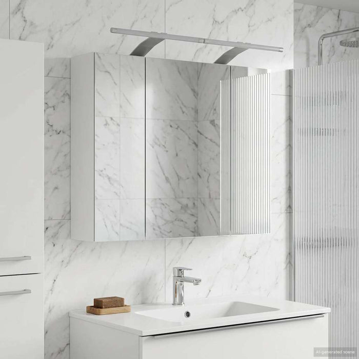 Dulap cu oglindă pentru baie Alb 60 x 14,5 x 50 cm - WALTI WALTI