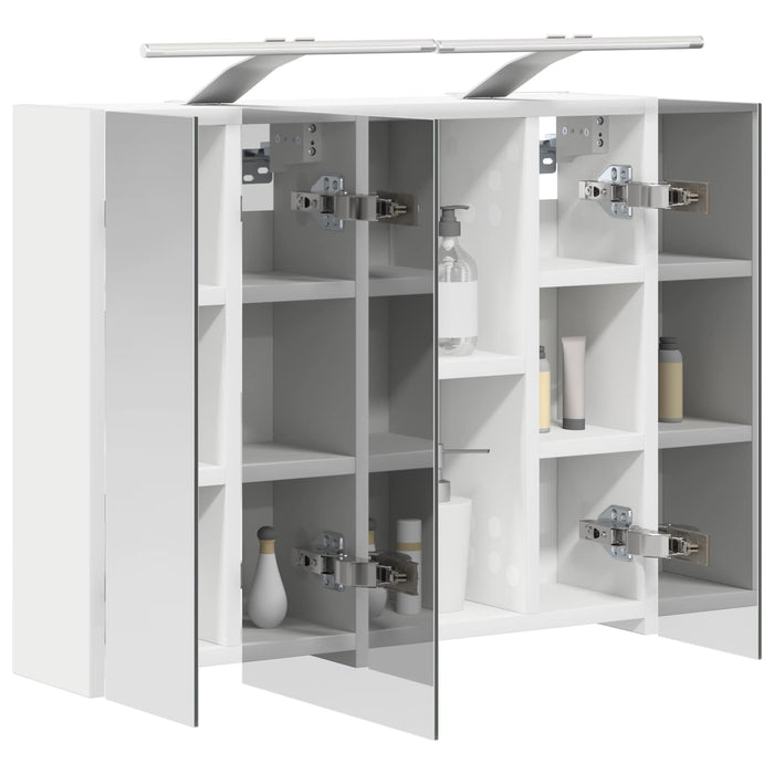 Dulap cu oglindă pentru baie Alb 60 x 14,5 x 50 cm - WALTI WALTI