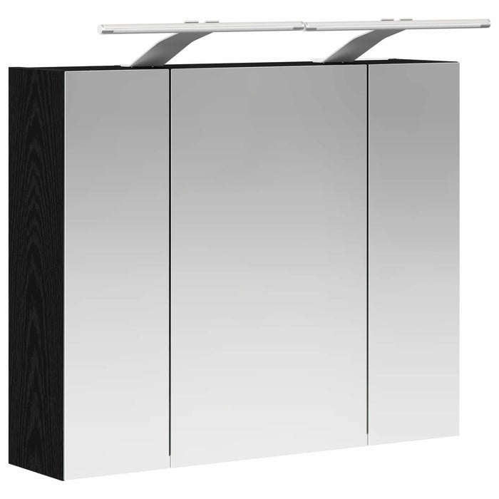 Dulap cu oglindă pentru baie Stejar Negru 60 x 14,5 x 50 cm - WALTI WALTI