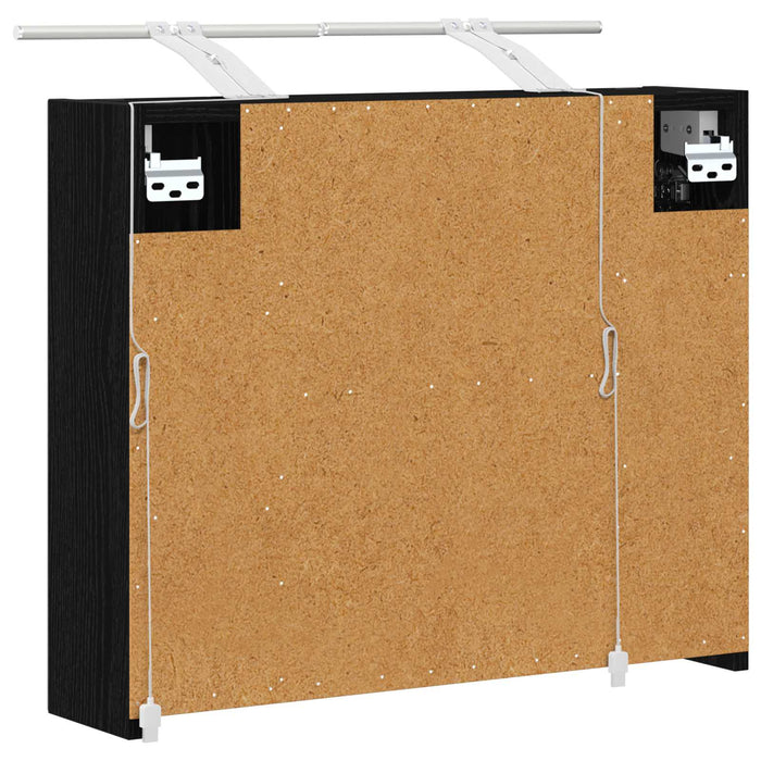 Dulap cu oglindă pentru baie Stejar Negru 60 x 14,5 x 50 cm - WALTI WALTI
