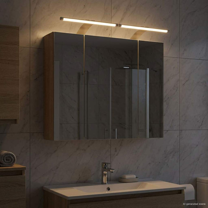 Dulap cu oglindă pentru baie Stejar Sonoma 60 x 14,5 x 50 cm WALTI
