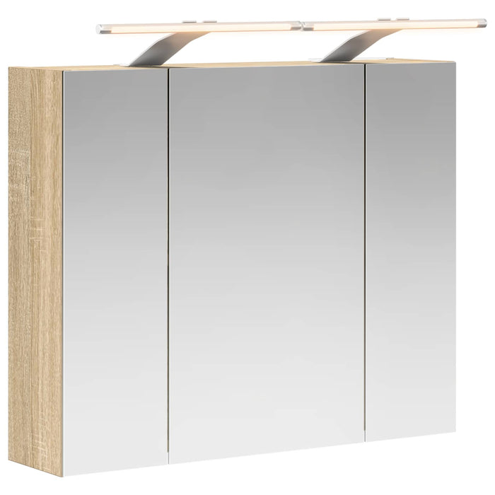 Dulap cu oglindă pentru baie Stejar Sonoma 60 x 14,5 x 50 cm WALTI