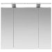 Dulap cu oglindă pentru baie Gri din beton 60 x 14,5 x 50 cm - WALTI WALTI