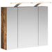 Dulap cu oglindă pentru baie Stejar fumuriu 60 x 14,5 x 50 cm - WALTI WALTI