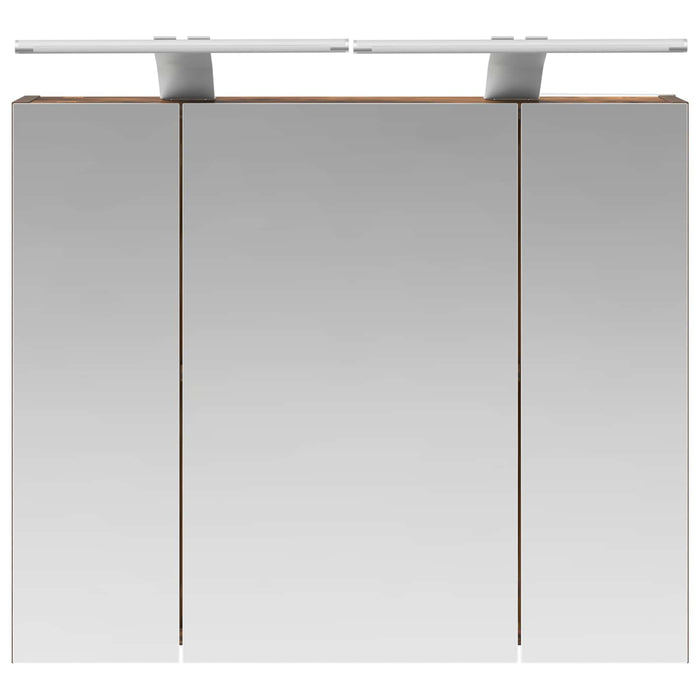 Dulap cu oglindă pentru baie Stejar fumuriu 60 x 14,5 x 50 cm - WALTI WALTI