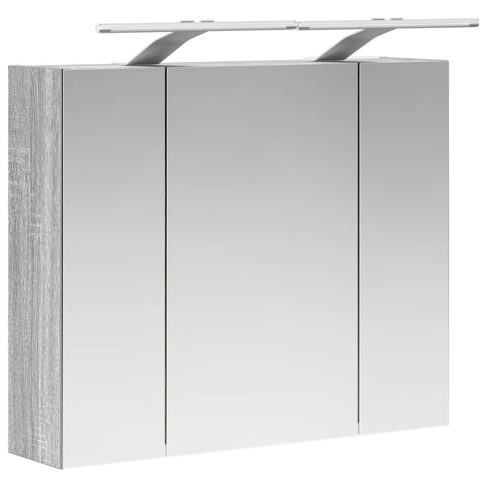 Dulap cu oglindă pentru baie Gri Sonoma 60 x 14,5 x 50 cm - WALTI WALTI
