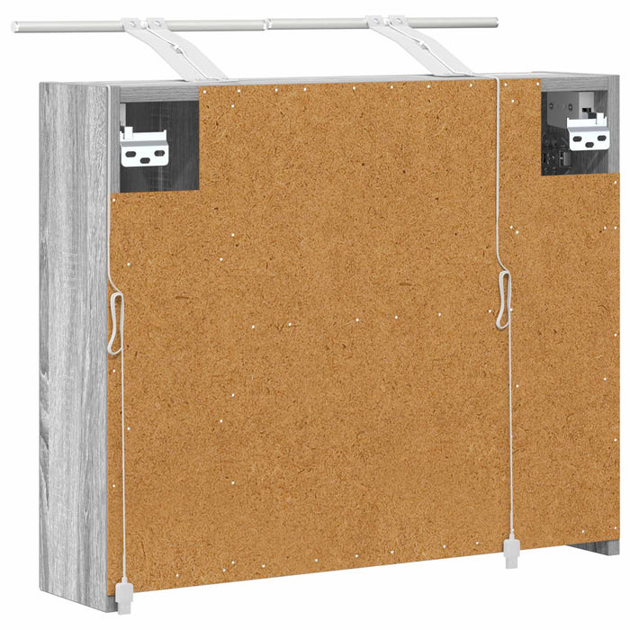 Dulap cu oglindă pentru baie Gri Sonoma 60 x 14,5 x 50 cm - WALTI WALTI
