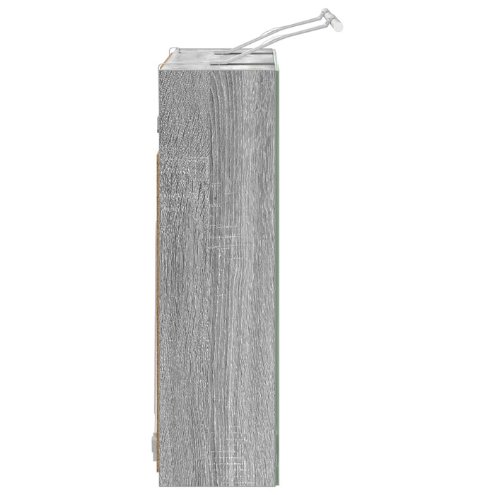 Dulap cu oglindă pentru baie Gri Sonoma 60 x 14,5 x 50 cm - WALTI WALTI