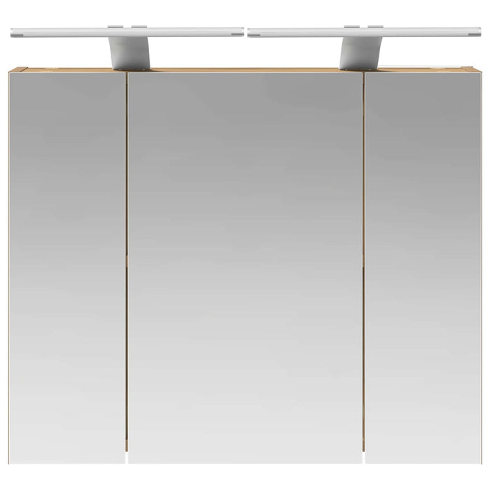 Dulap cu oglindă pentru baie Stejar artizanal 60 x 14,5 x 50 cm - WALTI WALTI