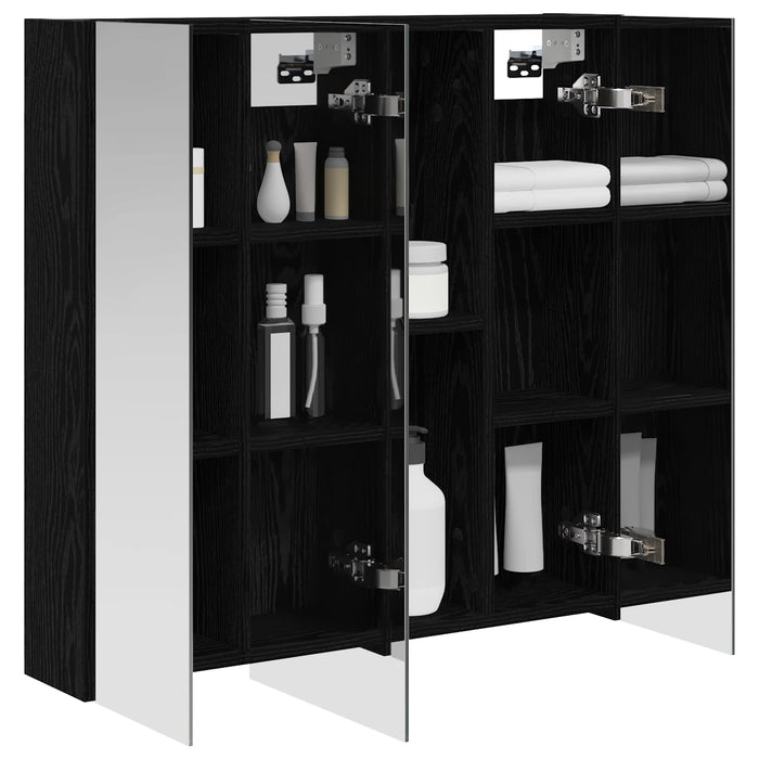 Dulap cu oglindă pentru baie Stejar Negru 70 x 14,5 x 70 cm - WALTI WALTI