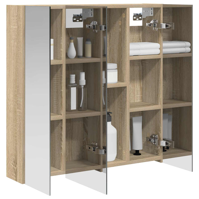 Dulap cu oglindă pentru baie Stejar Sonoma 70 x 14,5 x 70 cm - WALTI WALTI