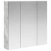 Dulap cu oglindă pentru baie Gri din beton 70 x 14,5 x 70 cm - WALTI WALTI