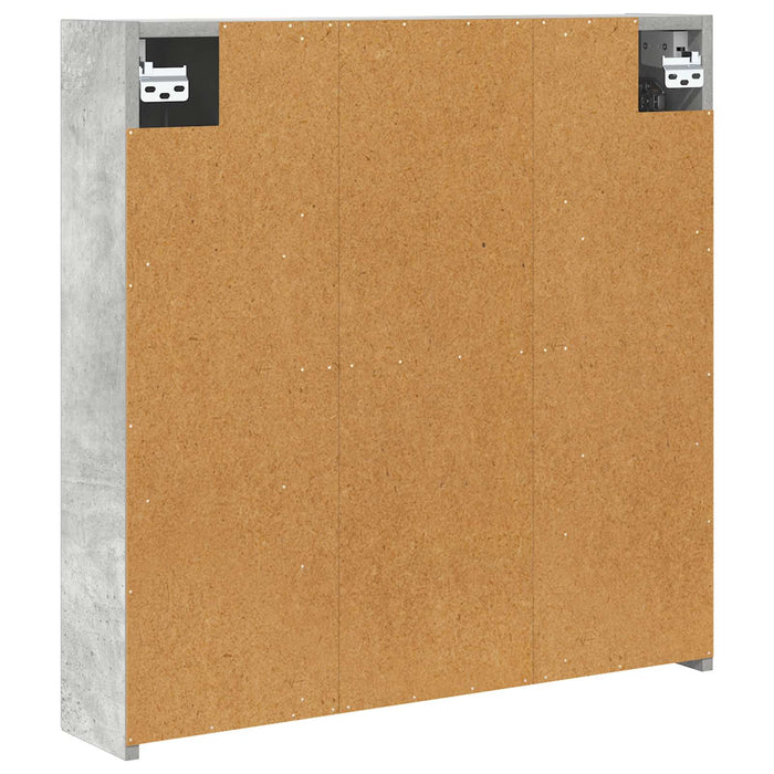Dulap cu oglindă pentru baie Gri din beton 70 x 14,5 x 70 cm - WALTI WALTI