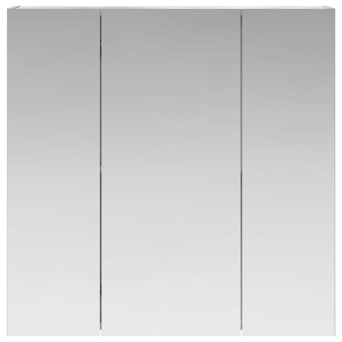 Dulap cu oglindă pentru baie Gri din beton 70 x 14,5 x 70 cm - WALTI WALTI