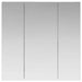 Dulap cu oglindă pentru baie Gri din beton 70 x 14,5 x 70 cm - WALTI WALTI