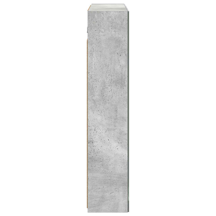 Dulap cu oglindă pentru baie Gri din beton 70 x 14,5 x 70 cm - WALTI WALTI