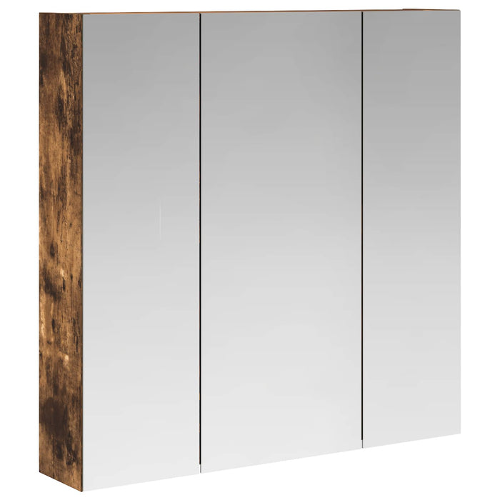 Dulap cu oglindă pentru baie Stejar fumuriu 70 x 14,5 x 70 cm - WALTI WALTI
