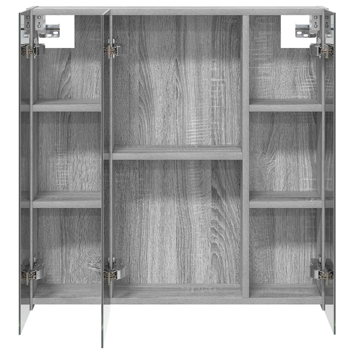 Dulap cu oglindă pentru baie Gri Sonoma 70 x 14,5 x 70 cm - WALTI WALTI