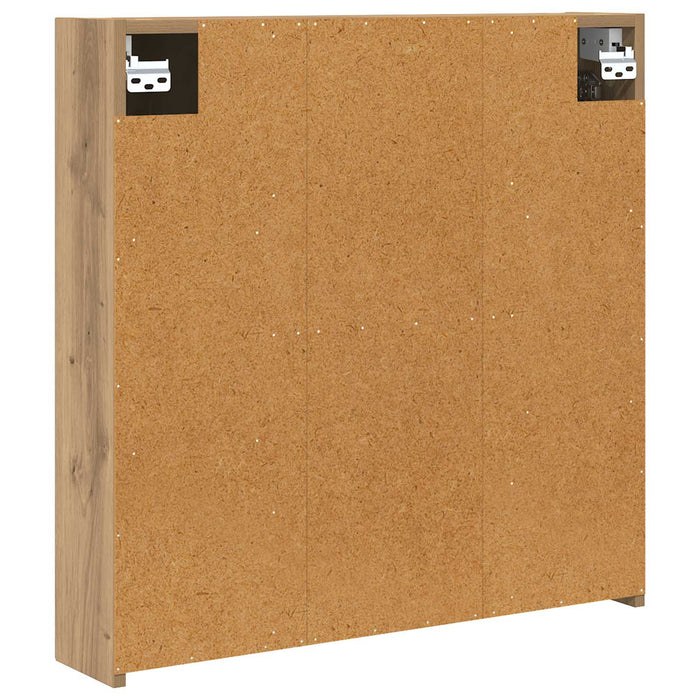 Dulap cu oglindă pentru baie Stejar artizanal 70 x 14,5 x 70 cm - WALTI WALTI