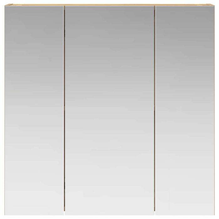 Dulap cu oglindă pentru baie Stejar artizanal 70 x 14,5 x 70 cm - WALTI WALTI