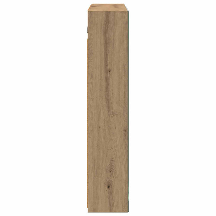 Dulap cu oglindă pentru baie Stejar artizanal 70 x 14,5 x 70 cm - WALTI WALTI