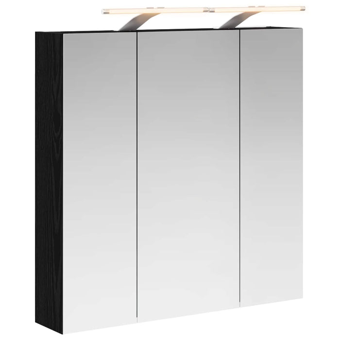 Dulap cu oglindă pentru baie Stejar Negru 70 x 14,5 x 70 cm - WALTI WALTI