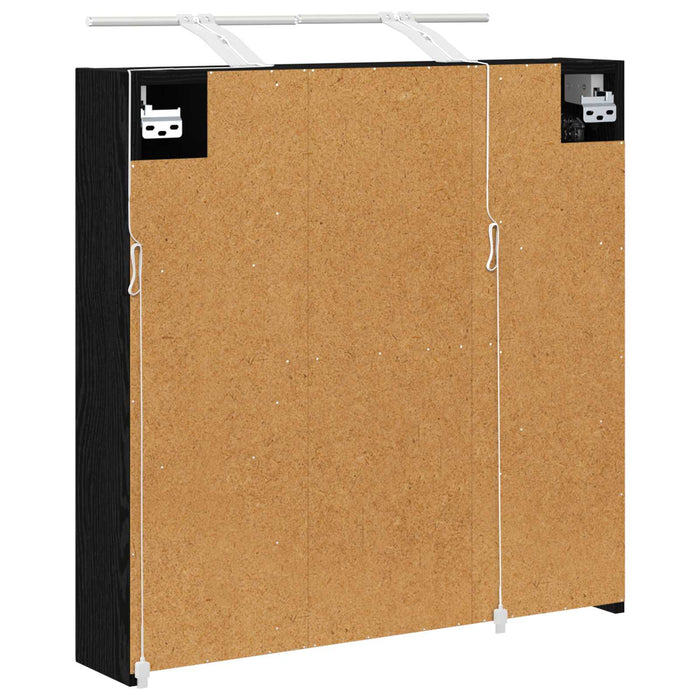 Dulap cu oglindă pentru baie Stejar Negru 70 x 14,5 x 70 cm - WALTI WALTI