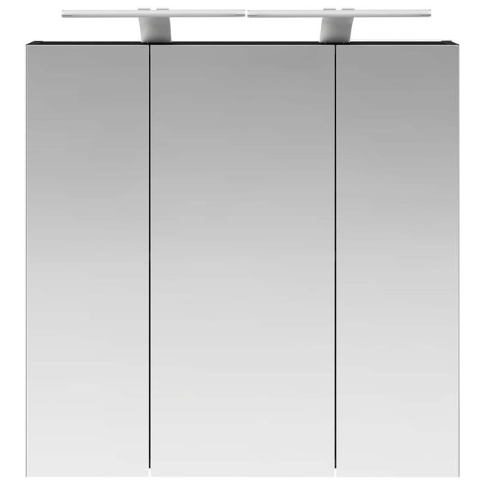Dulap cu oglindă pentru baie Stejar Negru 70 x 14,5 x 70 cm - WALTI WALTI