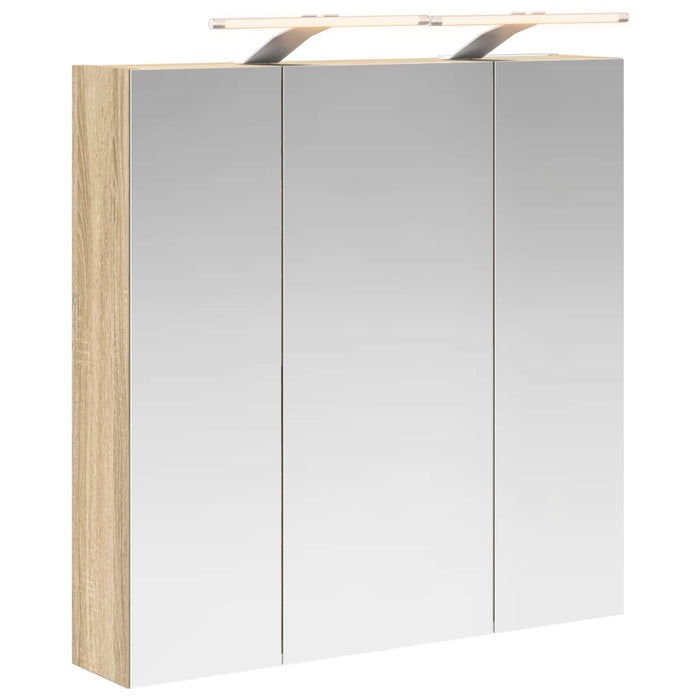Dulap cu oglindă pentru baie Stejar Sonoma 70 x 14,5 x 70 cm - WALTI WALTI
