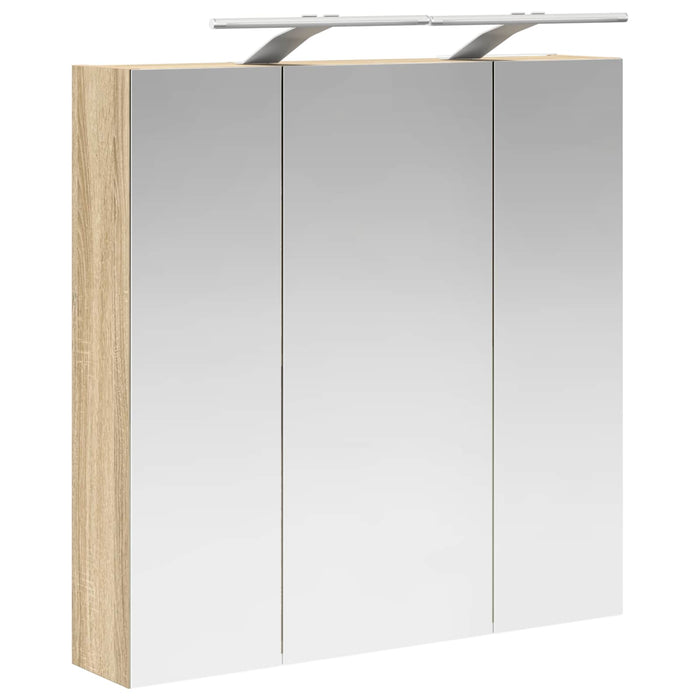 Dulap cu oglindă pentru baie Stejar Sonoma 70 x 14,5 x 70 cm - WALTI WALTI