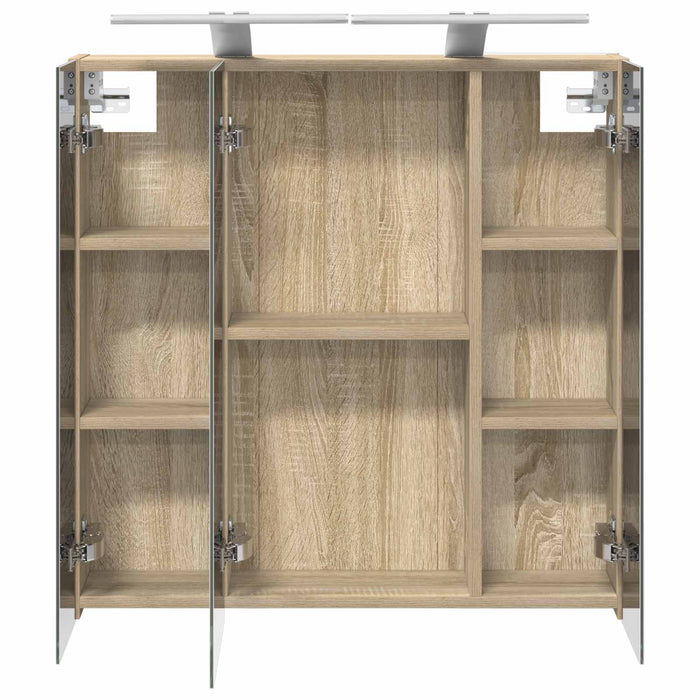 Dulap cu oglindă pentru baie Stejar Sonoma 70 x 14,5 x 70 cm - WALTI WALTI