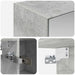 Dulap cu oglindă pentru baie Gri din beton 70 x 14,5 x 70 cm - WALTI WALTI