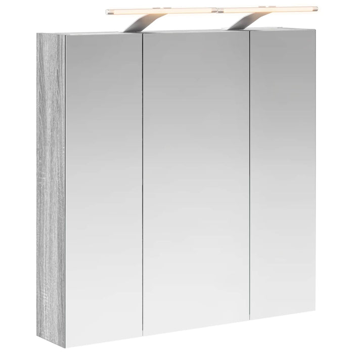 Dulap cu oglindă pentru baie Gri Sonoma 70 x 14,5 x 70 cm - WALTI WALTI