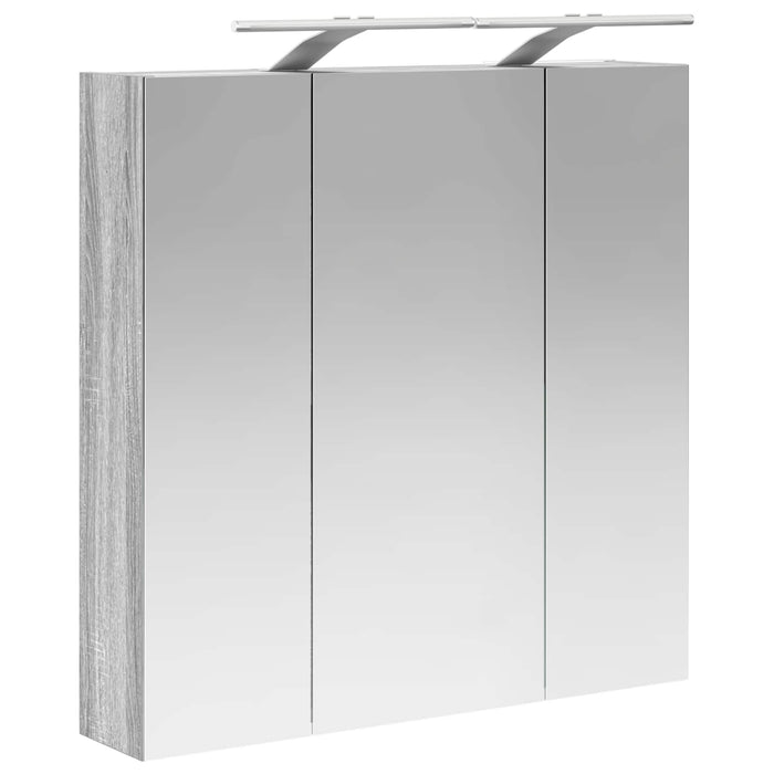 Dulap cu oglindă pentru baie Gri Sonoma 70 x 14,5 x 70 cm - WALTI WALTI