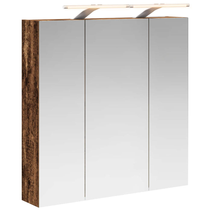 Dulap cu oglindă pentru baie Lemn vechi 70 x 14,5 x 70 cm - WALTI WALTI