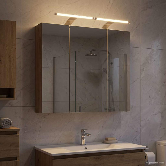 Dulap cu oglindă pentru baie Stejar artizanal 70 x 14,5 x 70 cm - WALTI WALTI