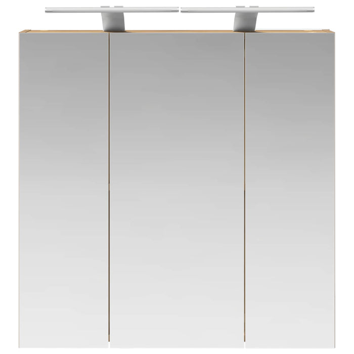 Dulap cu oglindă pentru baie Stejar artizanal 70 x 14,5 x 70 cm - WALTI WALTI