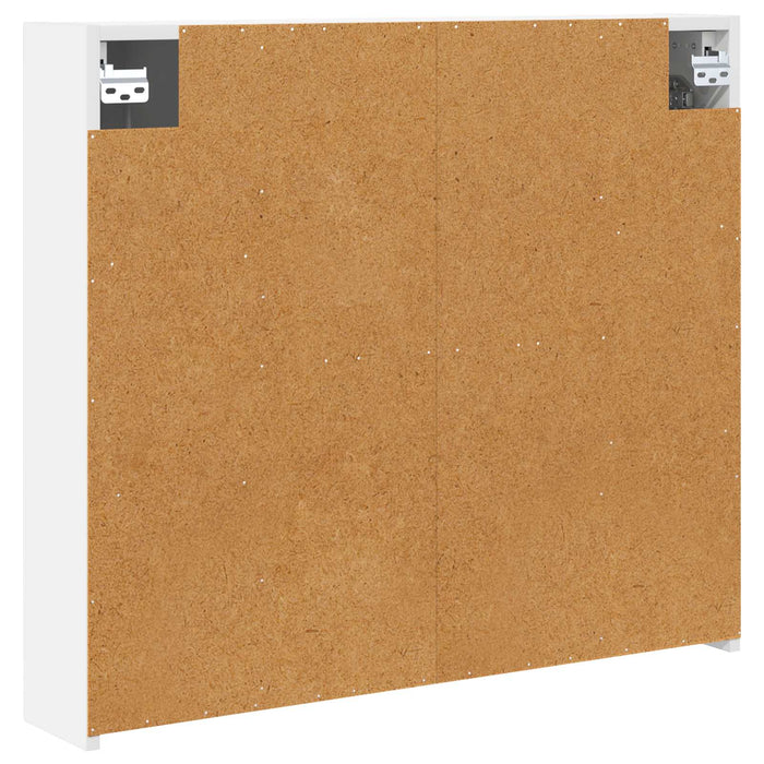 Dulap cu oglindă pentru baie cu raft Alb 80 x 14.5 x 70 cm - WALTI WALTI