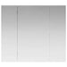 Dulap cu oglindă pentru baie cu raft Alb 80 x 14.5 x 70 cm - WALTI WALTI