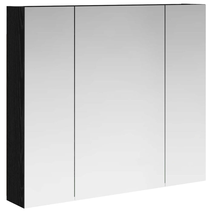 Dulap cu oglindă pentru baie Stejar Negru 80 x 14.5 x 70 cm - WALTI WALTI