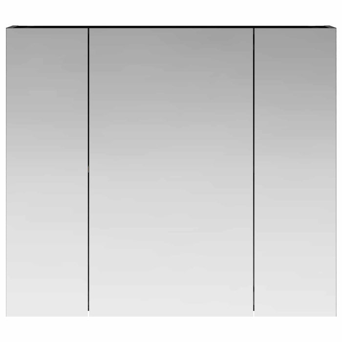 Dulap cu oglindă pentru baie Stejar Negru 80 x 14.5 x 70 cm - WALTI WALTI