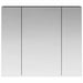 Dulap cu oglindă pentru baie Stejar Negru 80 x 14.5 x 70 cm - WALTI WALTI