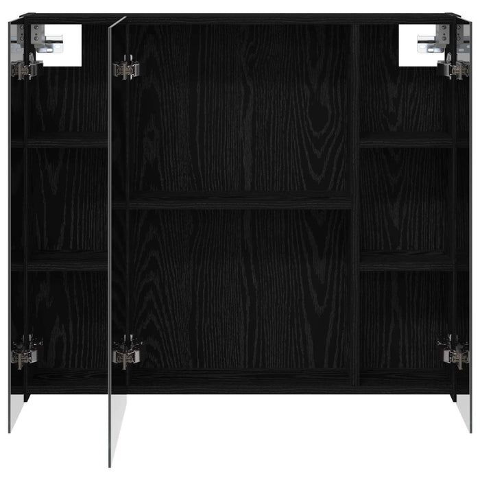 Dulap cu oglindă pentru baie Stejar Negru 80 x 14.5 x 70 cm - WALTI WALTI