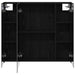 Dulap cu oglindă pentru baie Stejar Negru 80 x 14.5 x 70 cm - WALTI WALTI
