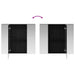 Dulap cu oglindă pentru baie Stejar Negru 80 x 14.5 x 70 cm - WALTI WALTI
