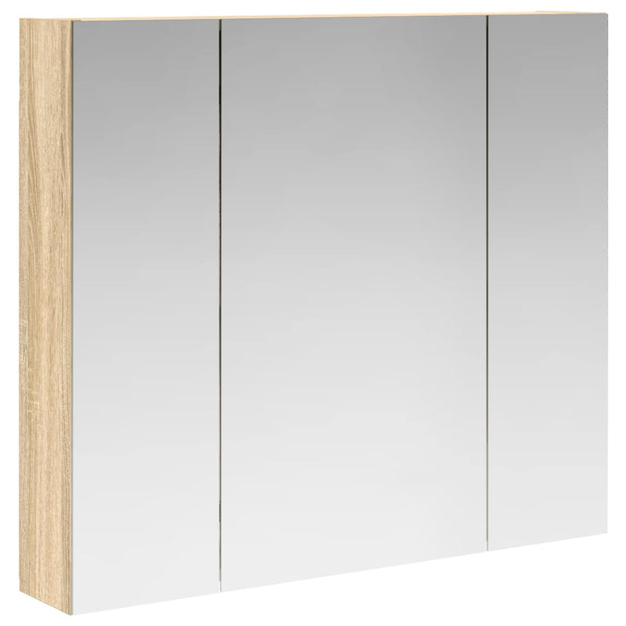 Dulap cu oglindă pentru baie Stejar Sonoma 80 x 14.5 x 70 cm - WALTI WALTI