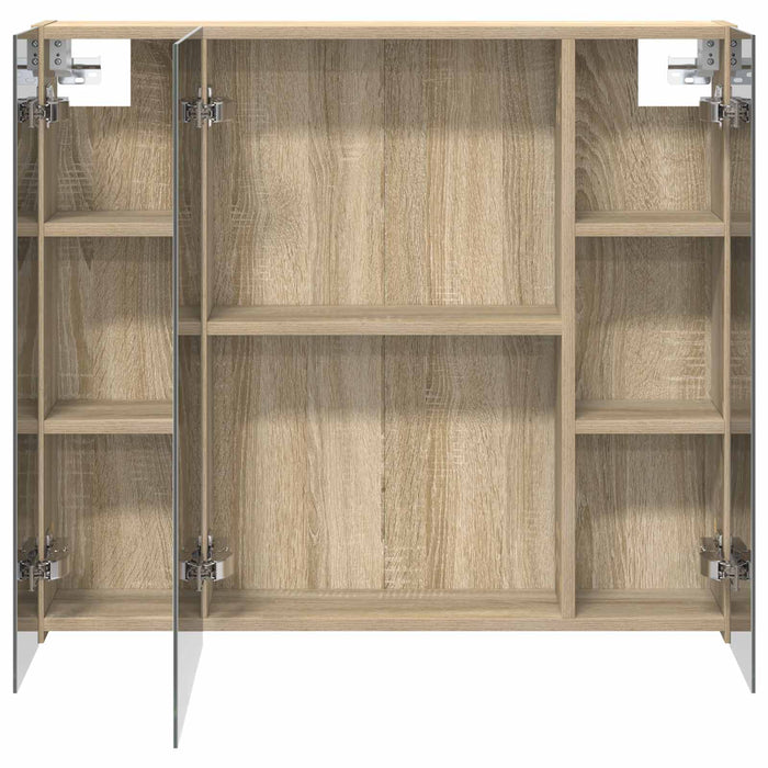 Dulap cu oglindă pentru baie Stejar Sonoma 80 x 14.5 x 70 cm - WALTI WALTI