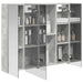Dulap cu oglindă pentru baie Gri din beton 80 x 14.5 x 70 cm - WALTI WALTI