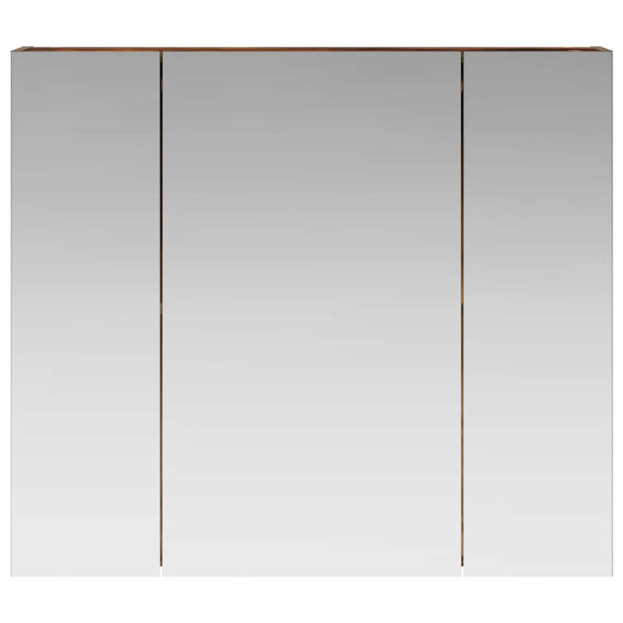 Dulap cu oglindă pentru baie Stejar fumuriu 80 x 14.5 x 70 cm - WALTI WALTI